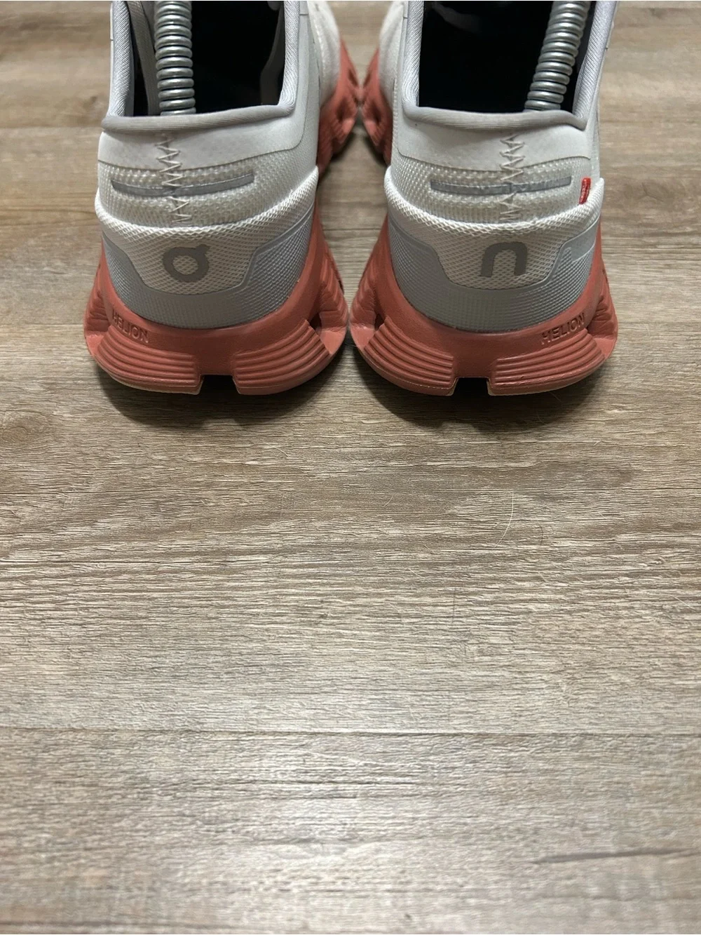 On Running Men's Cloudboom Athletic Shoes - Cream with Rust Accents